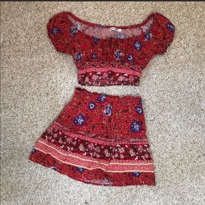 Hello Molly Two Piece Floral Set